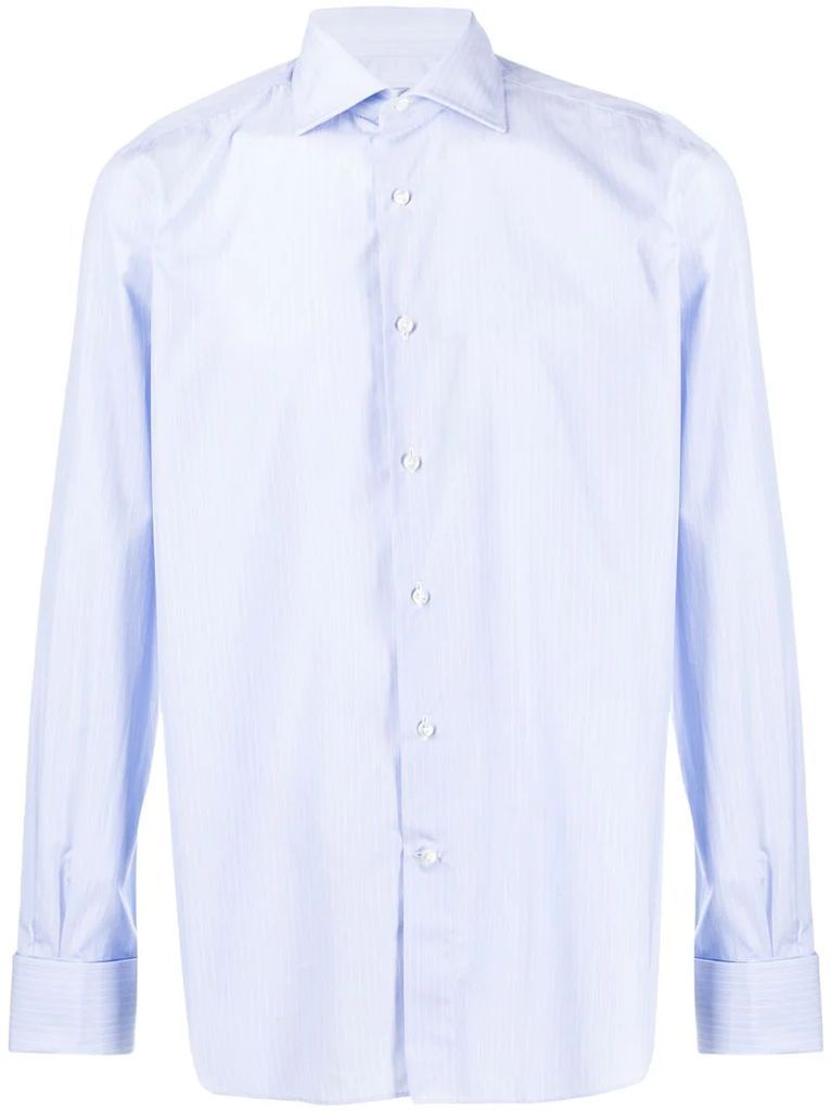 pinstriped cotton shirt