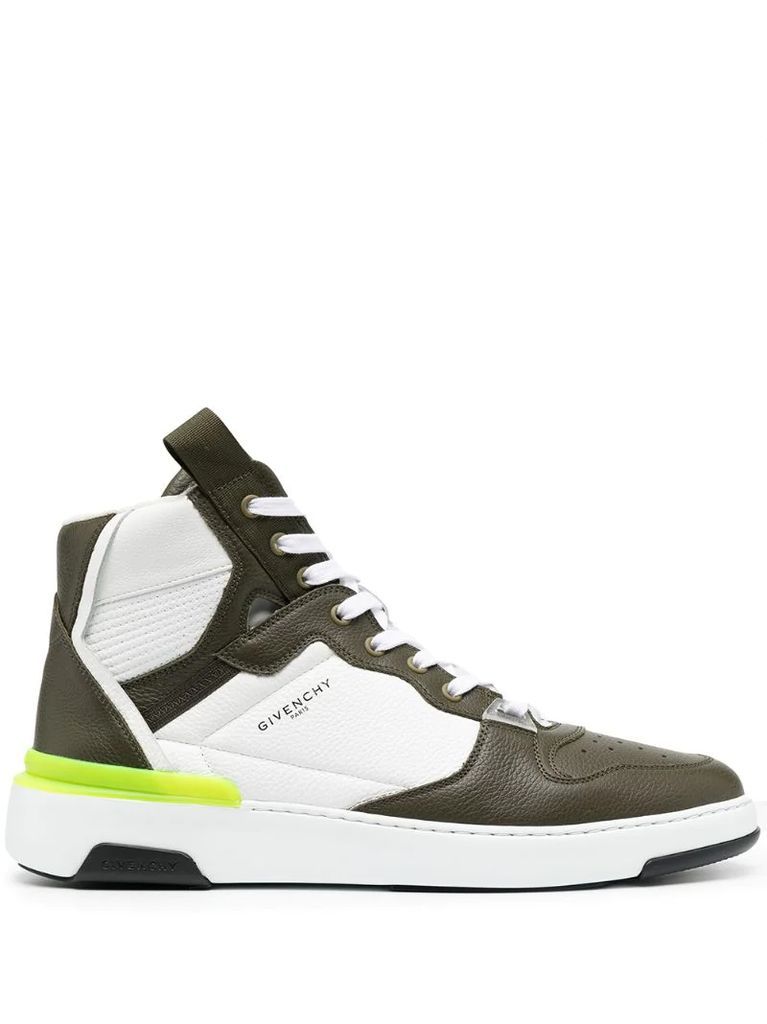 Wing mid three-tone sneakers