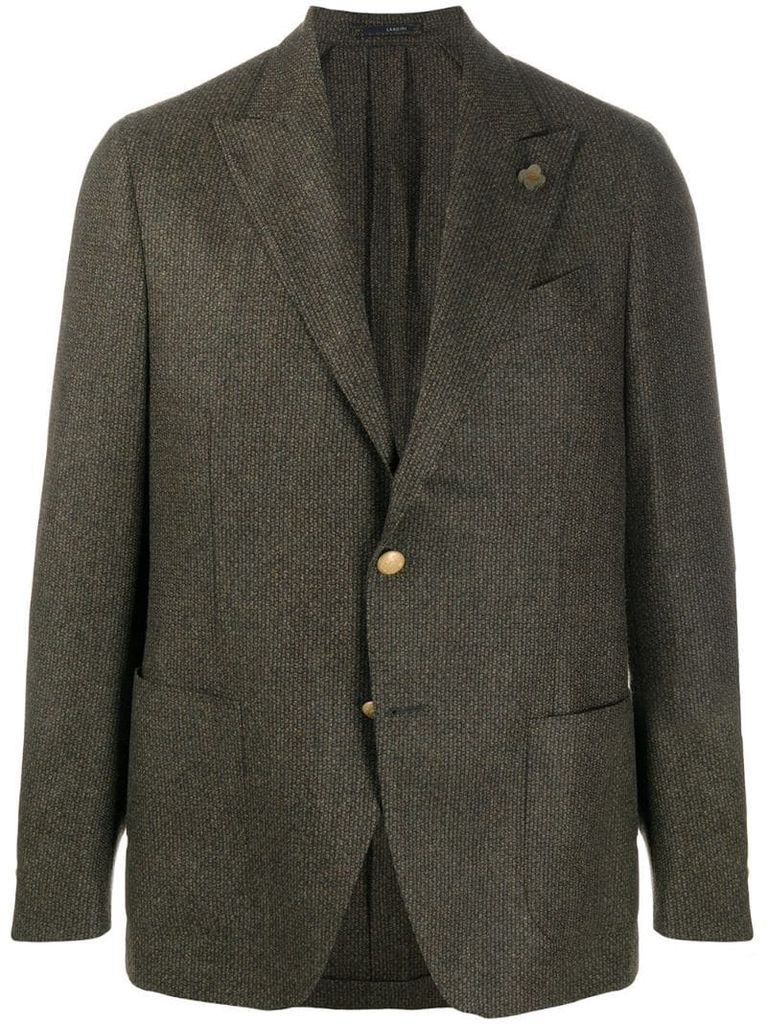 single-breasted wool blazer