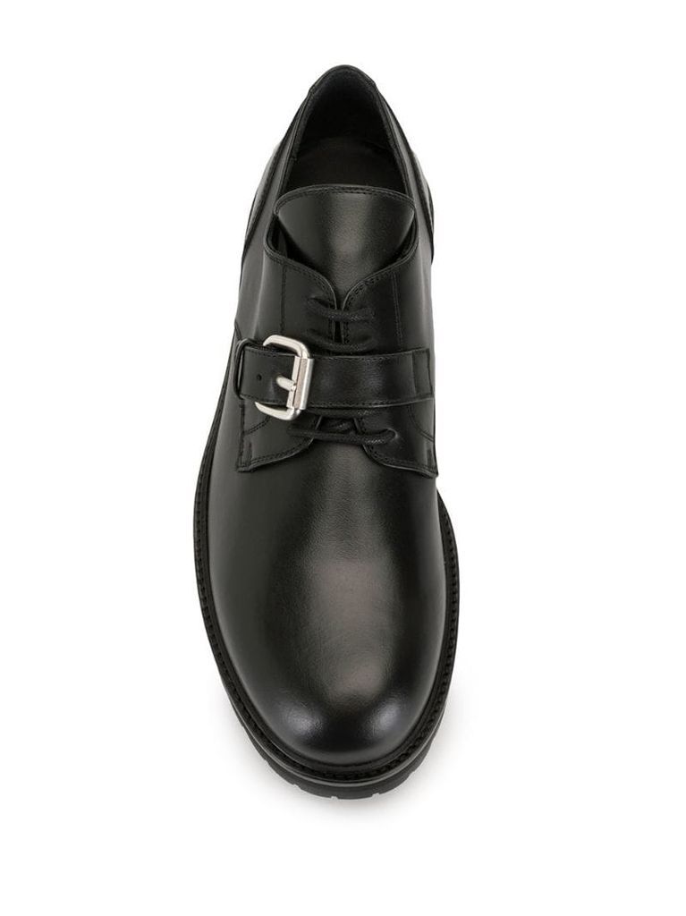 chunky lace-up monk shoes