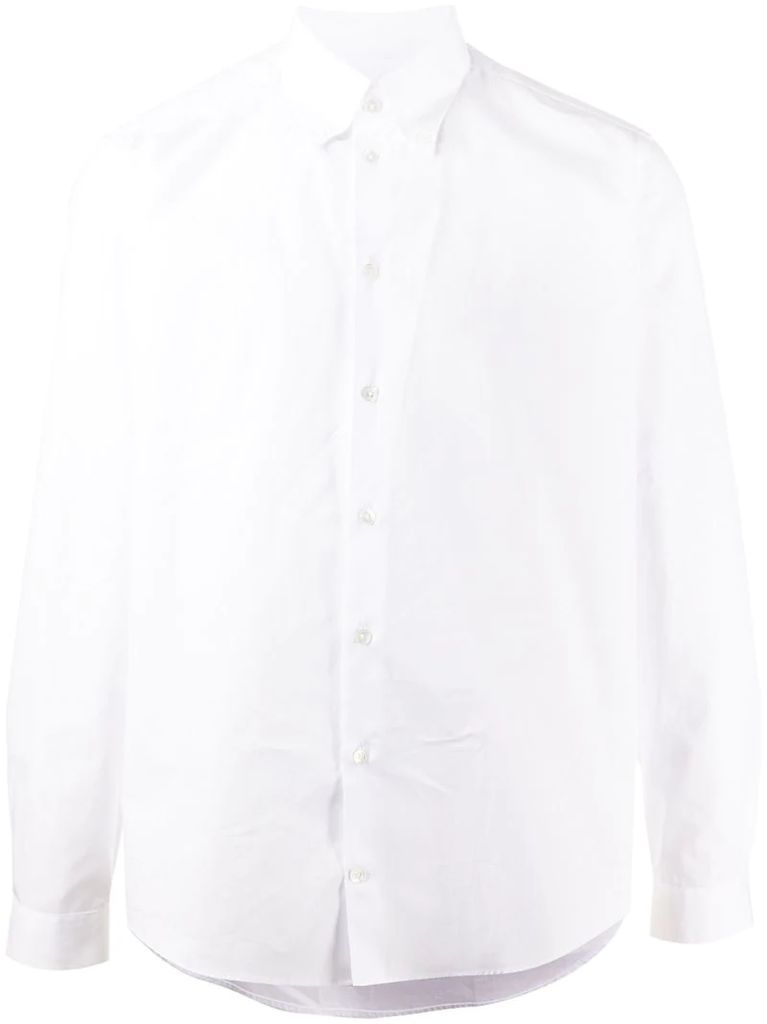 pointed-collar tailored shirt