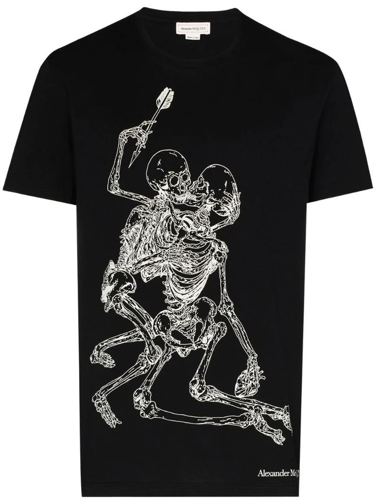Lovers skeleton print T-shirt