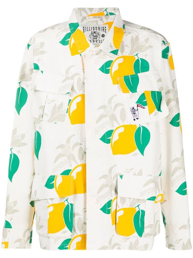 lemon print jacket