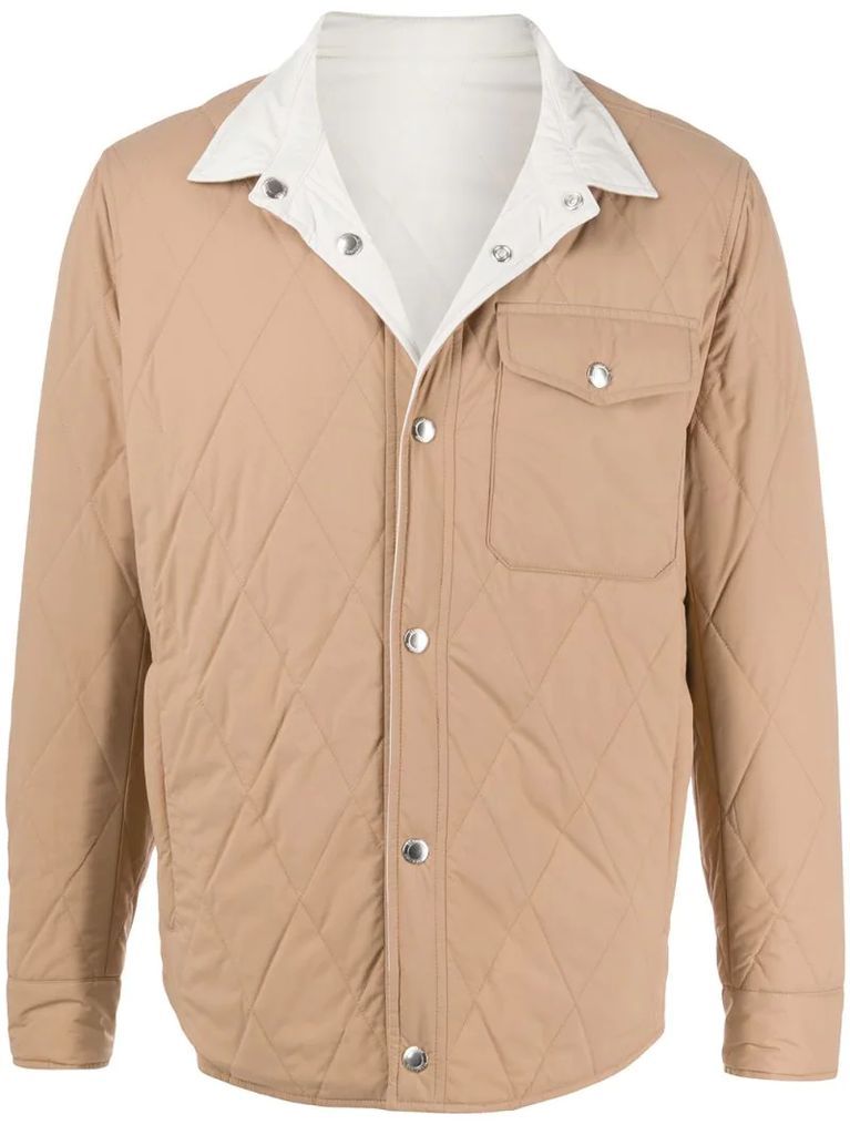 reversible water-resistant shirt jacket