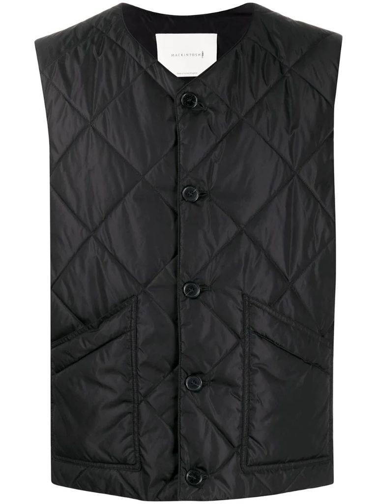 quilted liner gilet