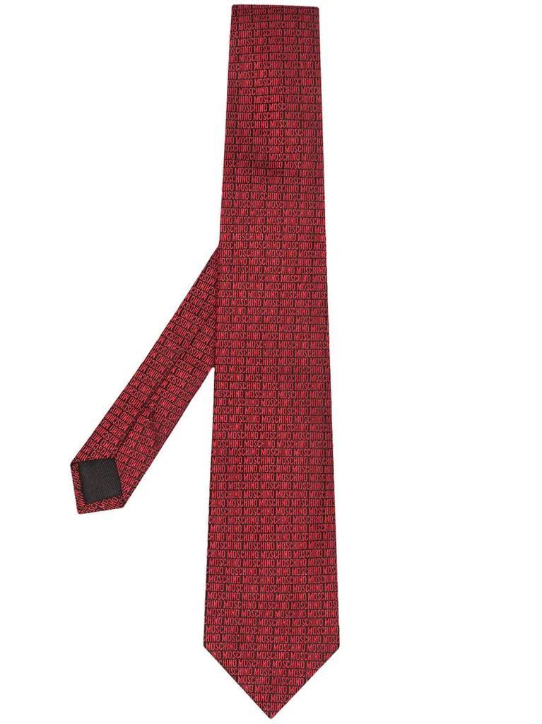 logo-print tie