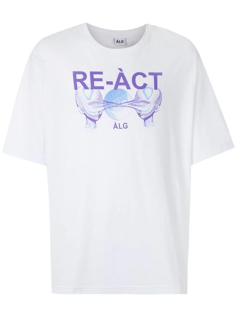 Re-act oversized T-shirt