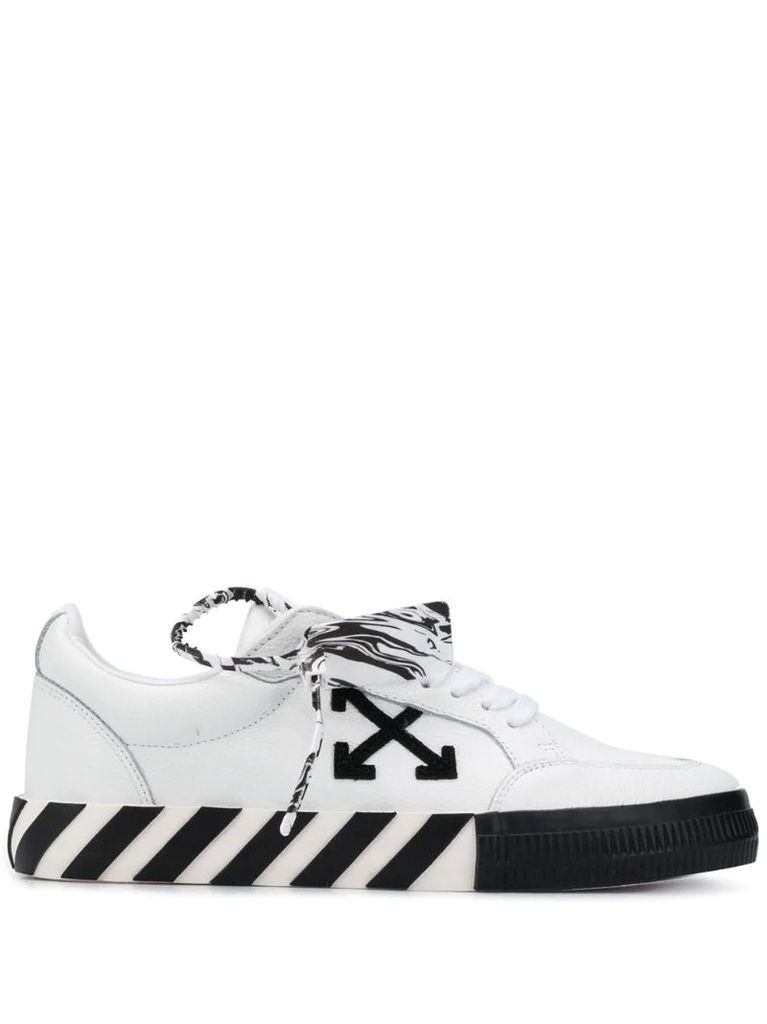 vulcanized lace-up sneakers