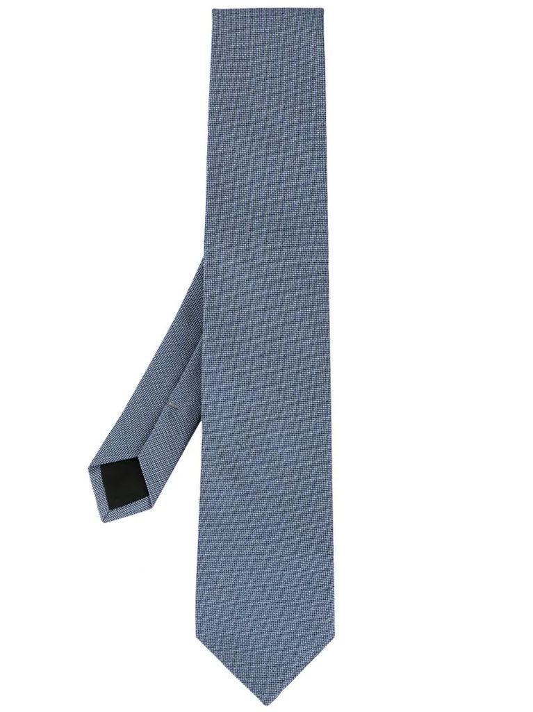 woven pointed-tip tie