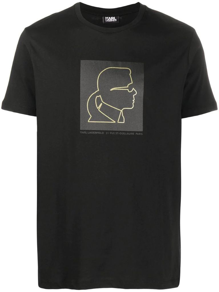 karl-print crew neck T-shirt