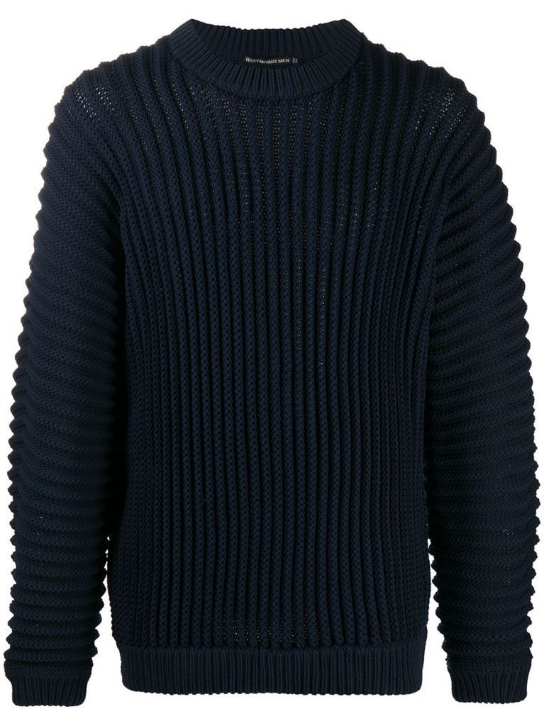 rib-knit jumper