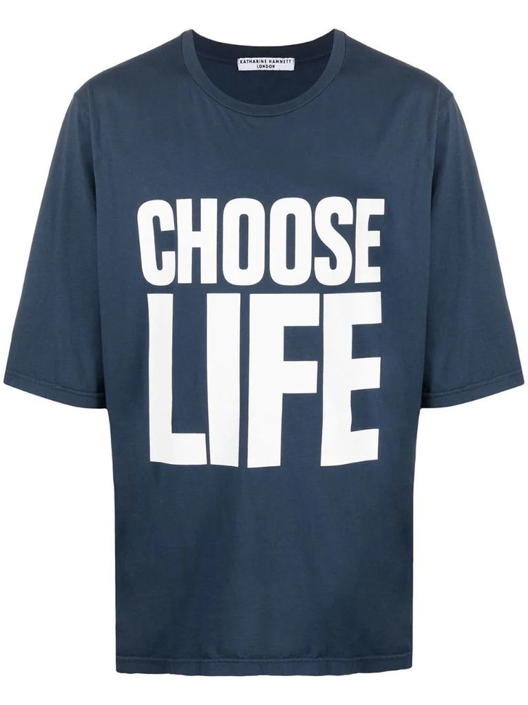 Choose Life print T-shirt