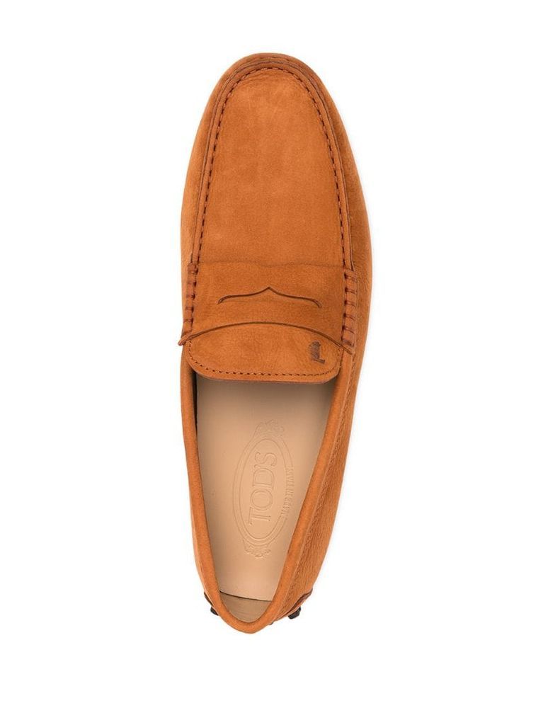 square toe driving loafers