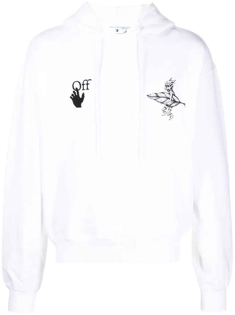 logo-print elves hoodie