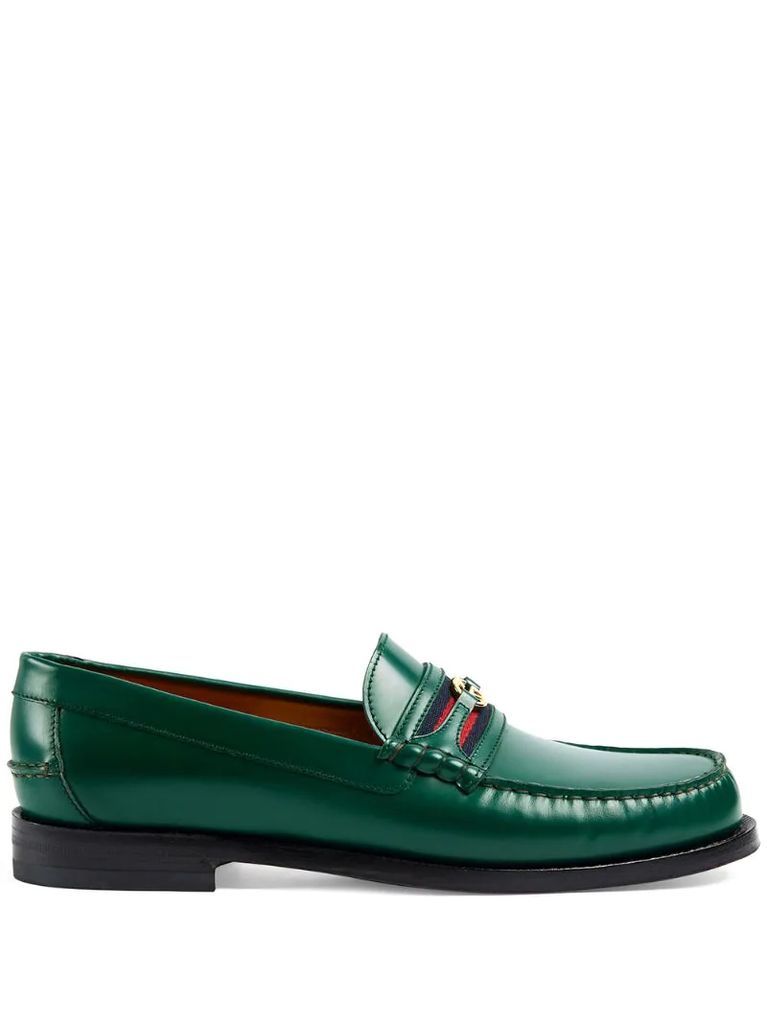 Double G leather loafers