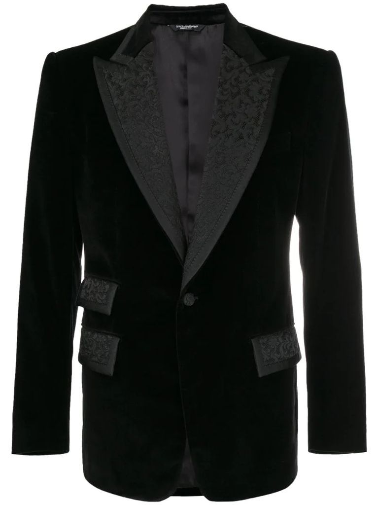 formal embroidered blazer