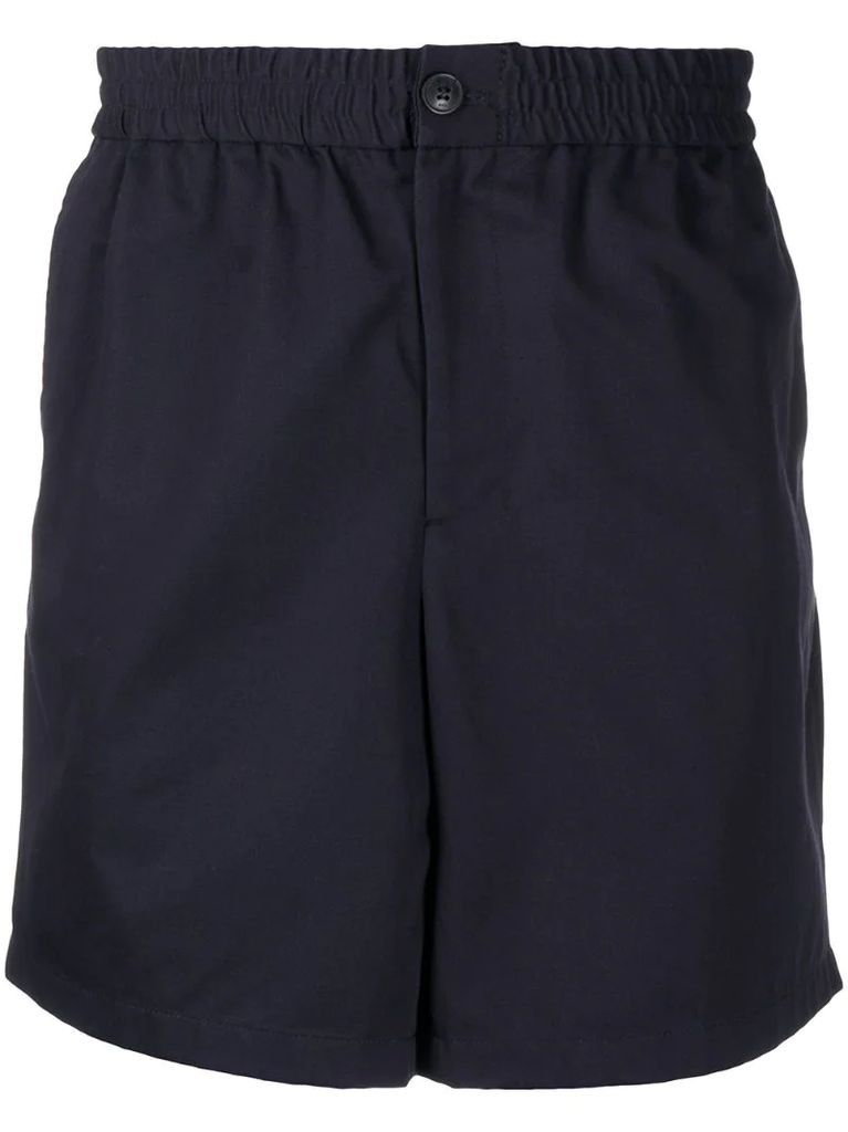 elasticated-waist Bermuda shorts
