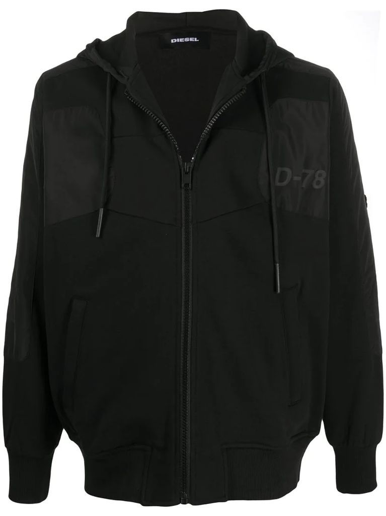 S-Jakler zipped hooded jacket
