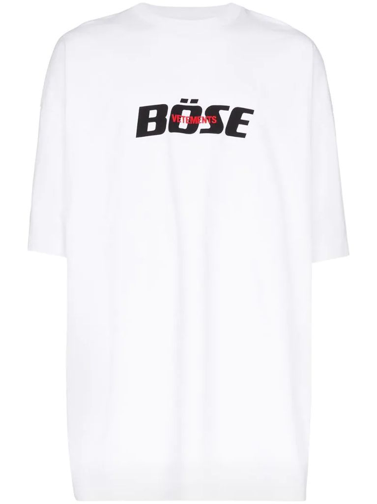 oversized logo cotton T-shirt