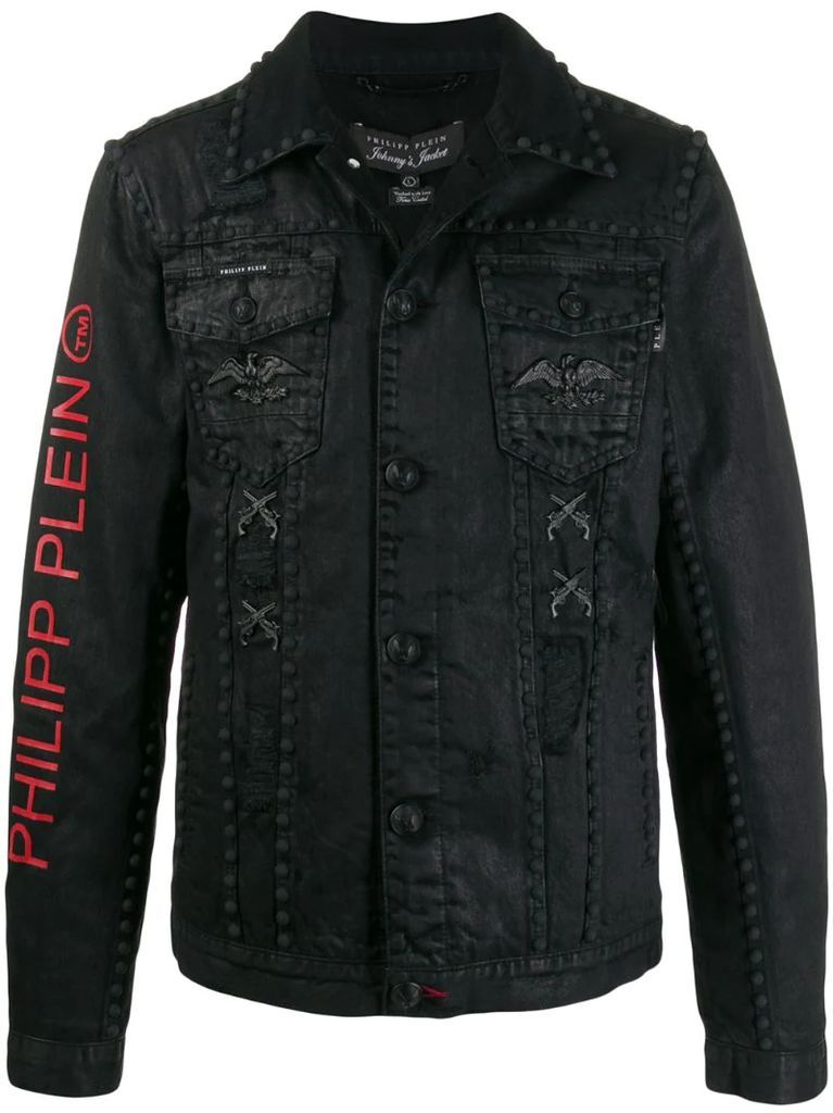 stud denim jacket