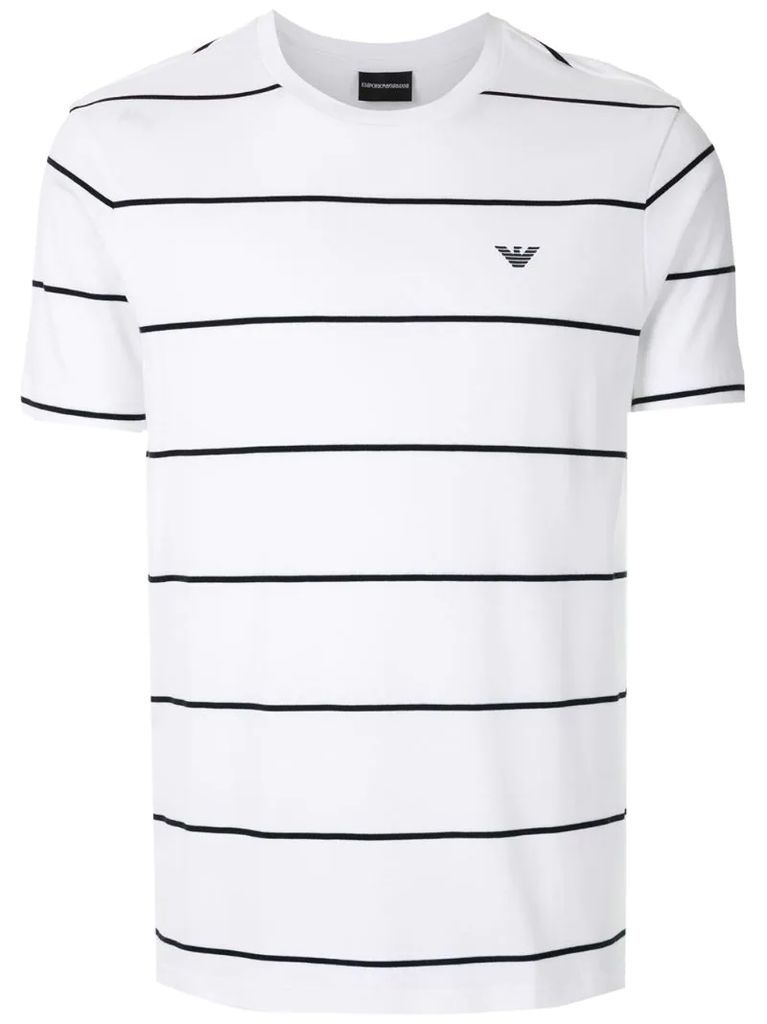 striped round neck T-shirt