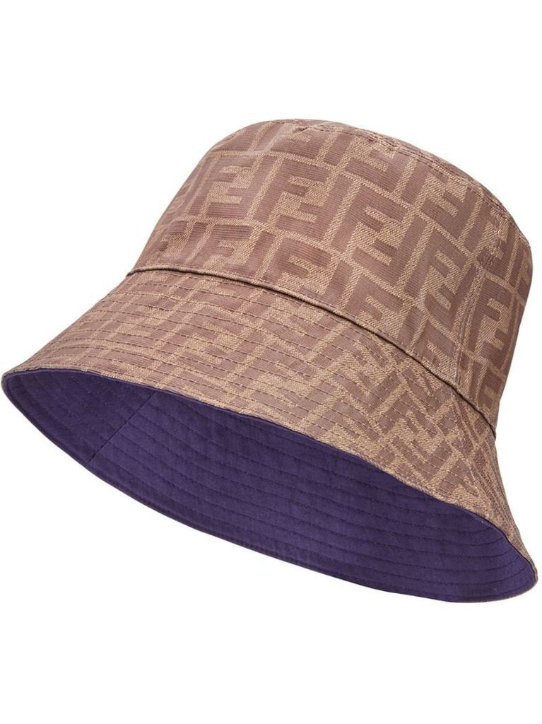 reversible FF motif bucket hat