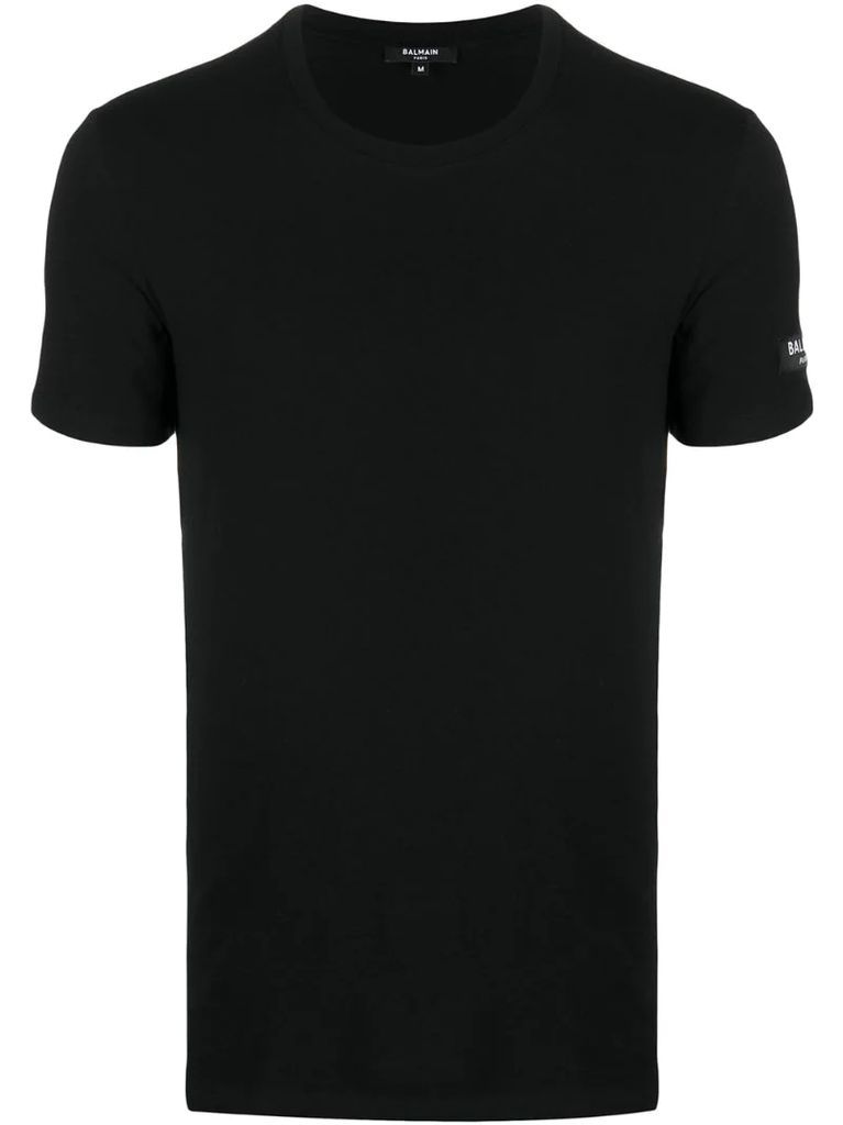 logo-patch crew-neck T-shirt