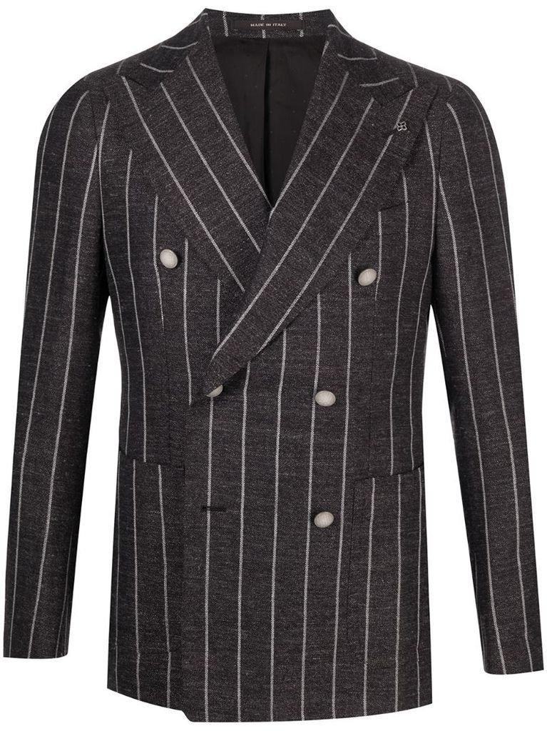 vertical-stripe blazer