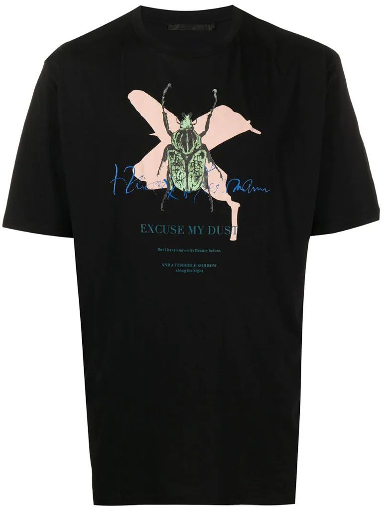 bug cross print T-shirt