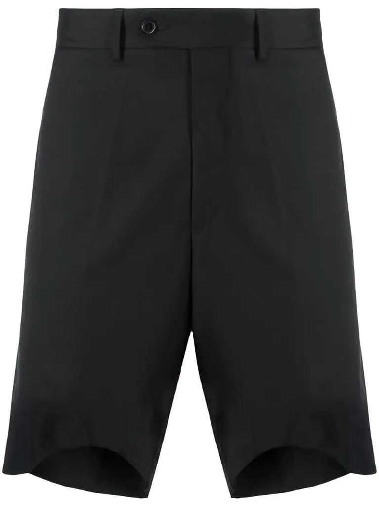asymmetric-hem tailored shorts