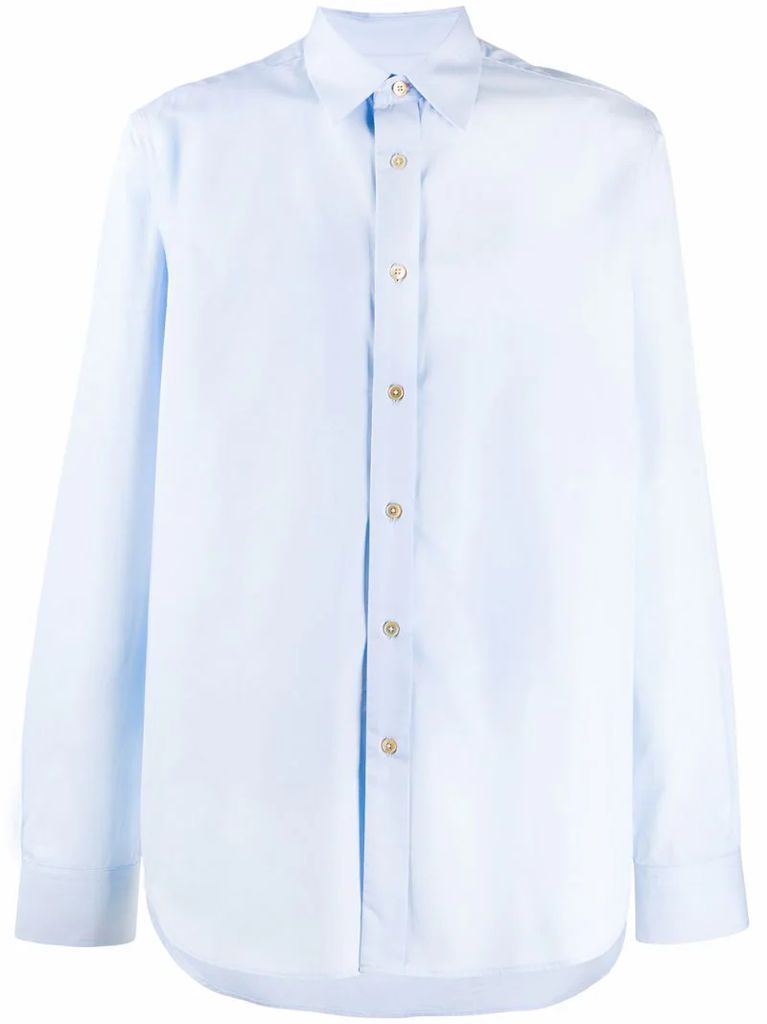 tailored pointed collar shirt
