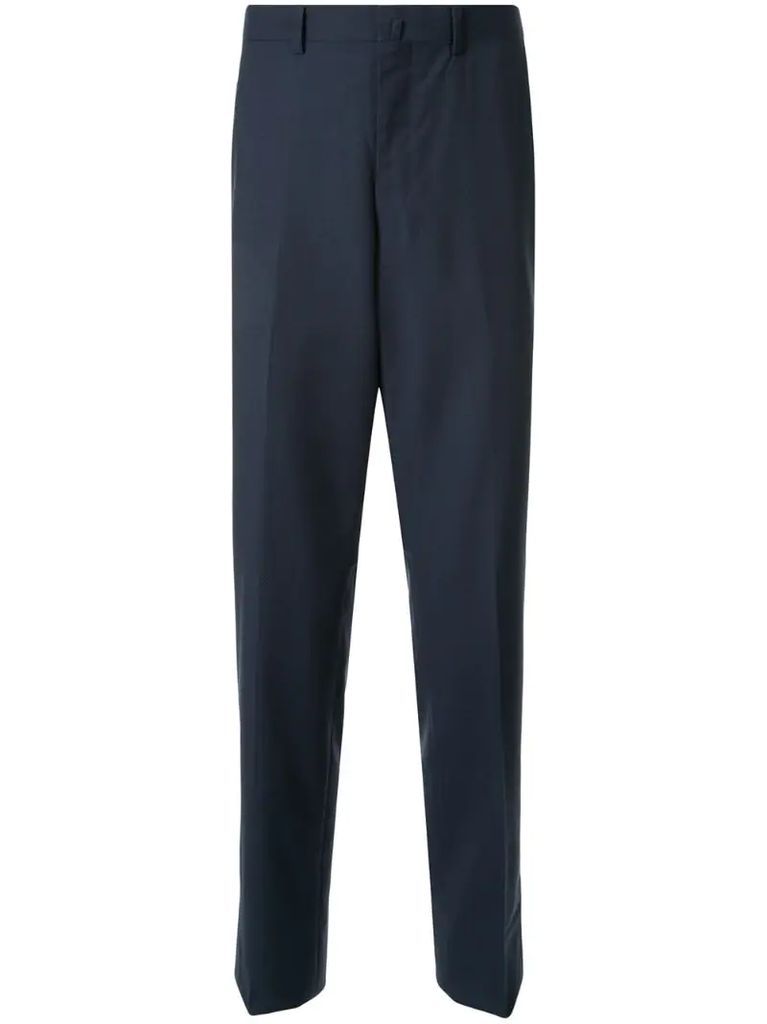 textured suit trousers