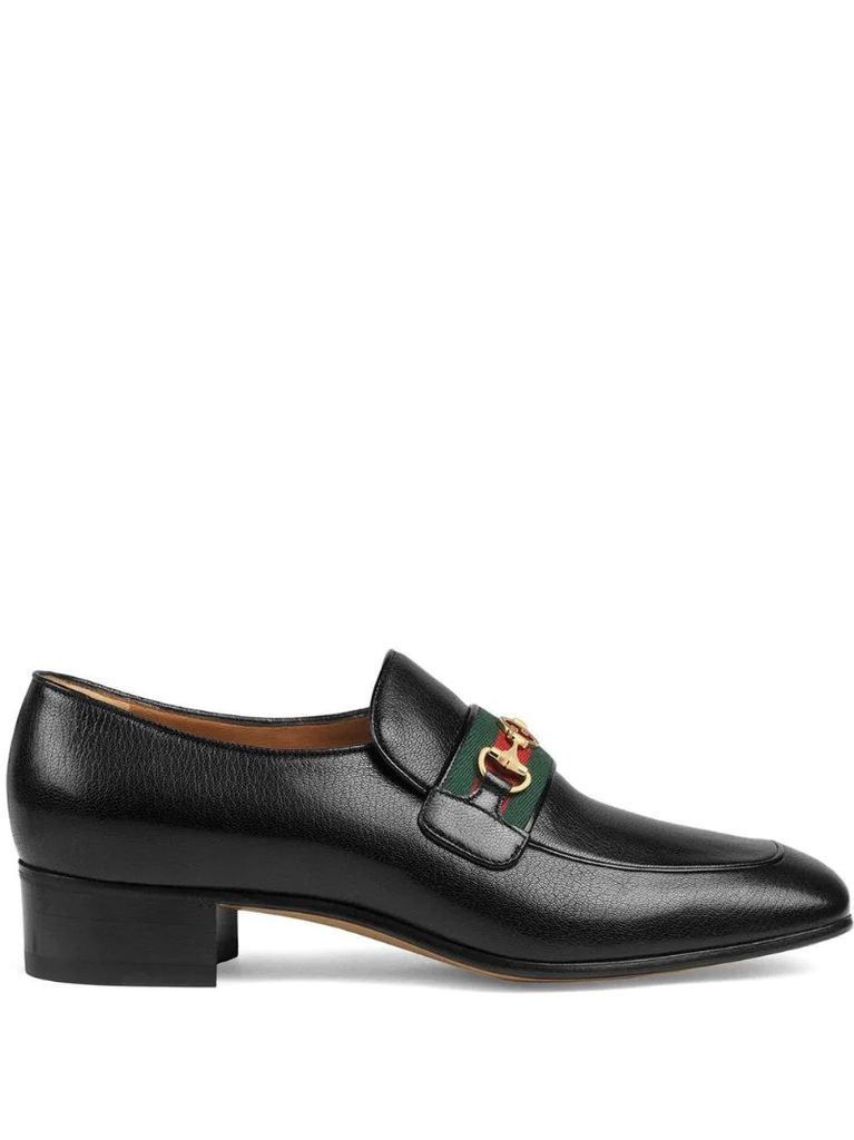 leather loafers with GG Horsebit