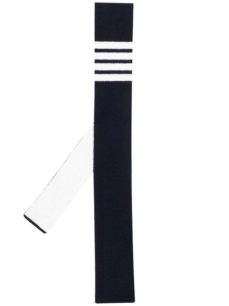 4-Bar stripe knit tie