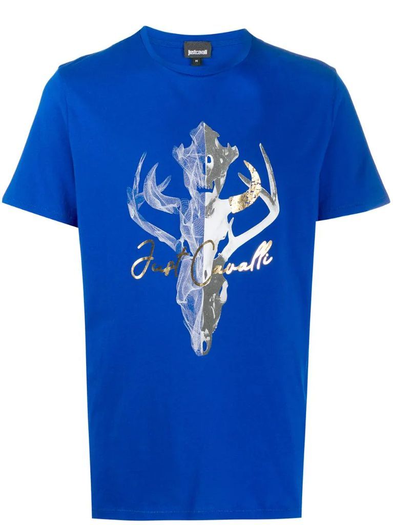 short sleeve antlers logo T-shirt