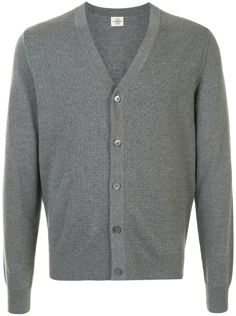 button-up wool cardigan