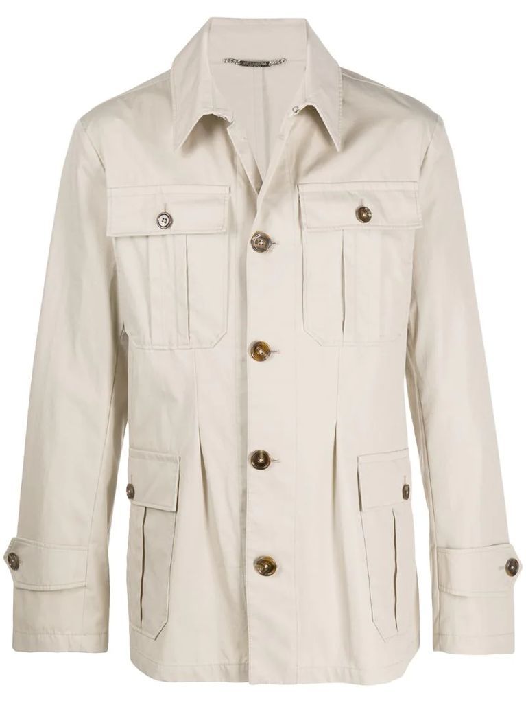 cotton safari jacket