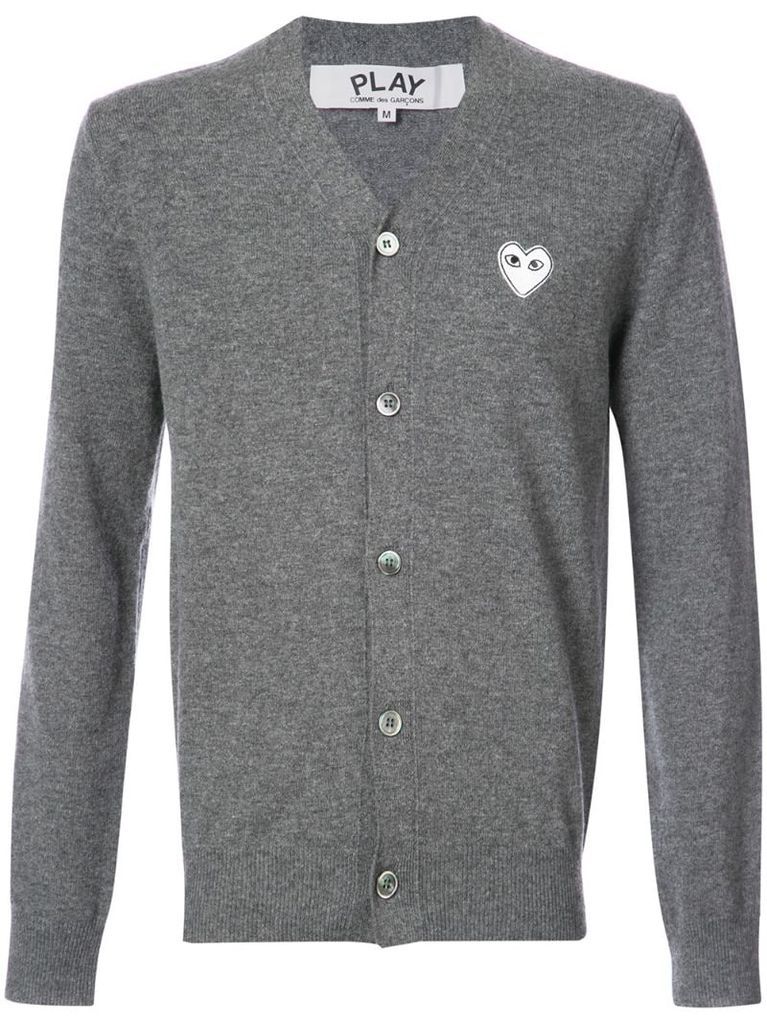 cardigan with white heart