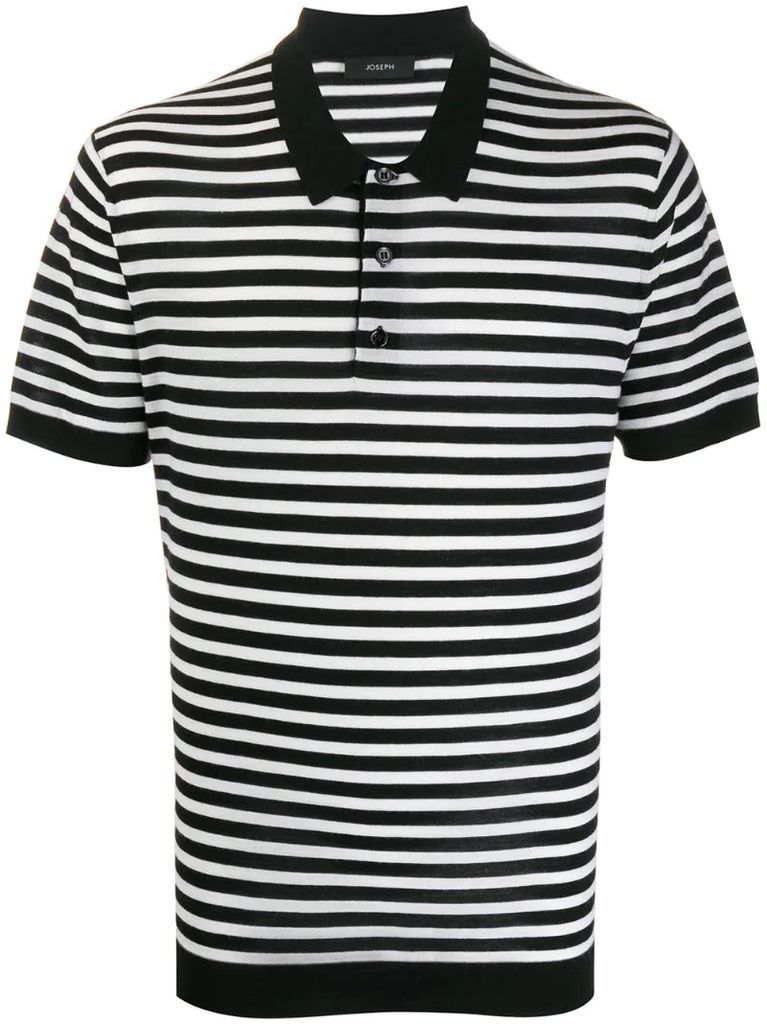 striped polo shirt