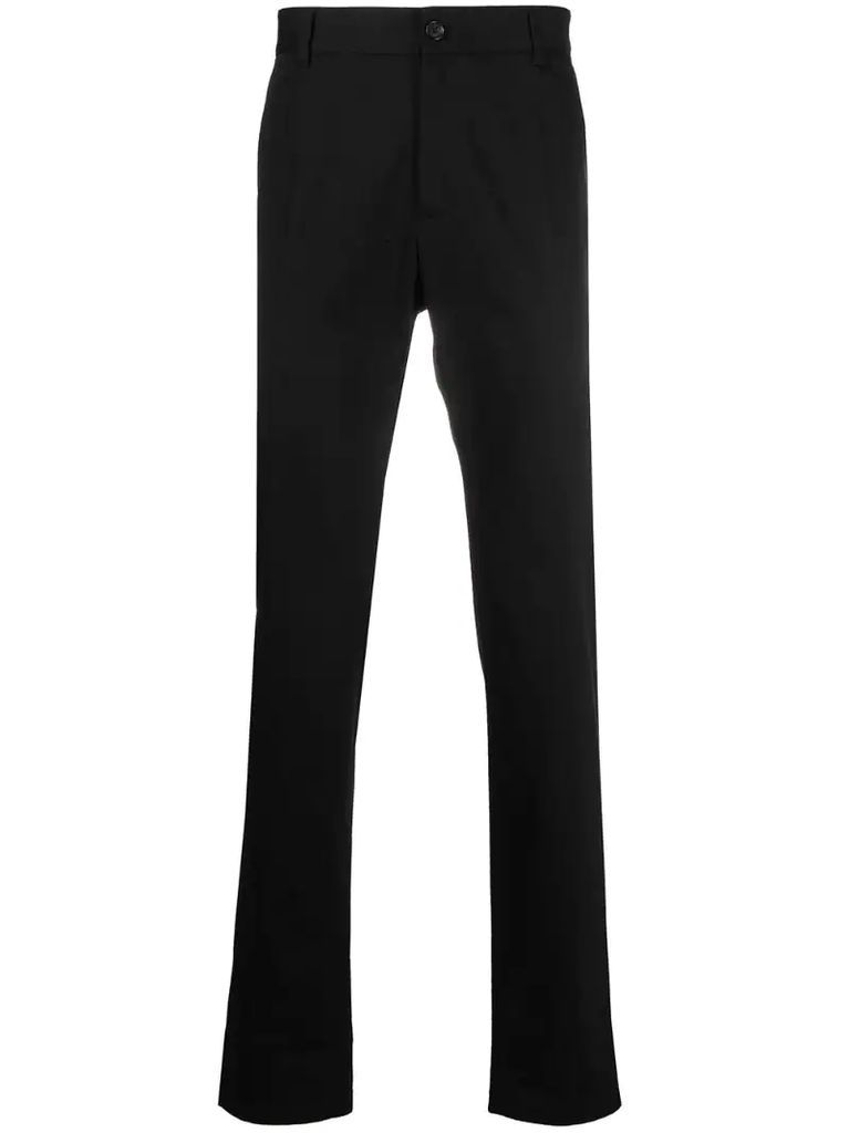 embroidered logo tailored trousers