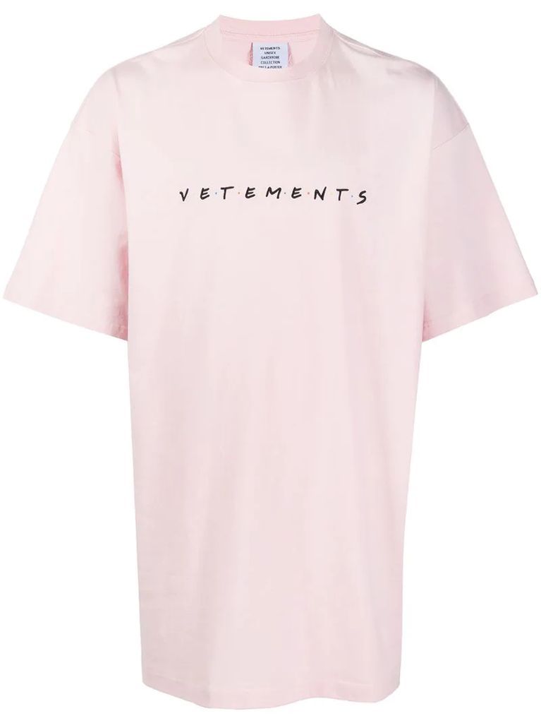 Friendly logo-embroidered cotton T-shirt