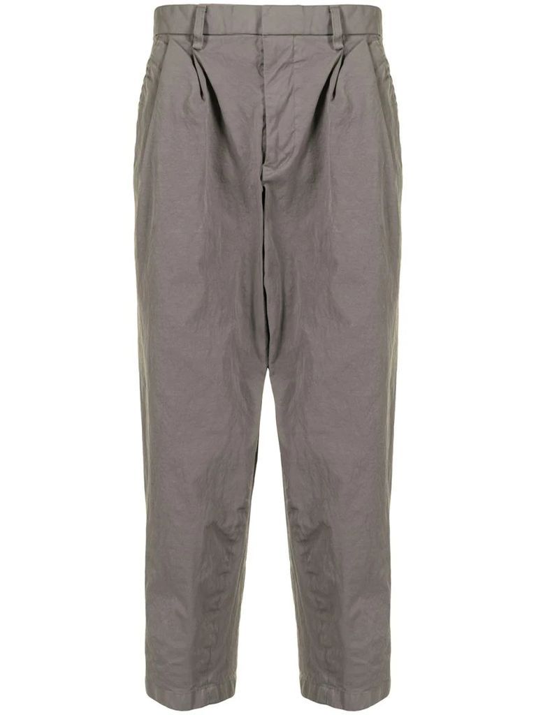 cropped chino trousers