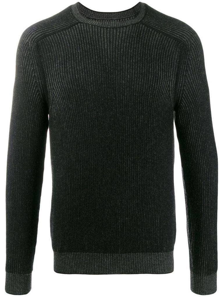 cashmere reversible knit jumper