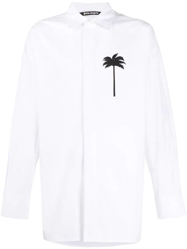 palm tree print shirt
