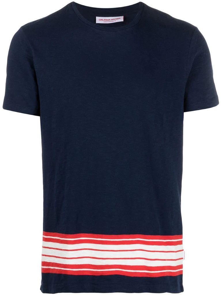 stripe-print cotton T-shirt