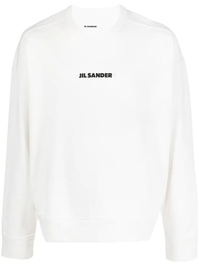 logo print relaxed sweatshirt