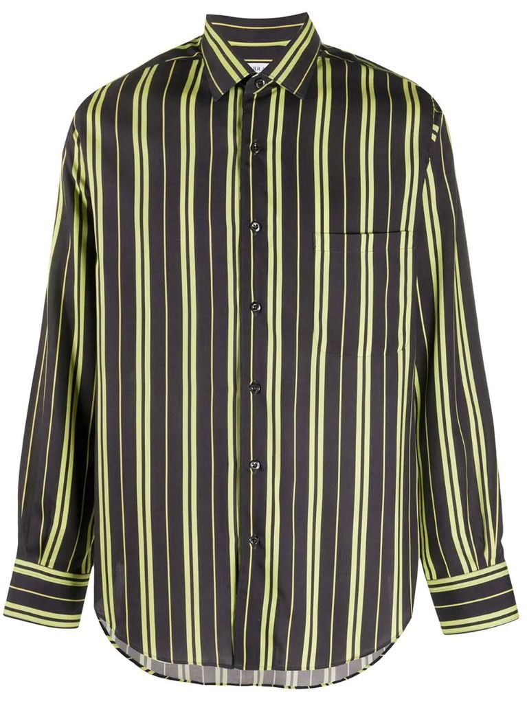 silk striped shirt