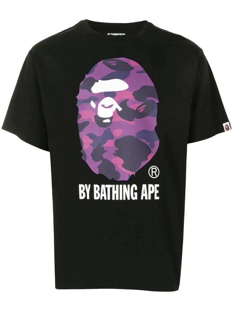 Camo Big Ape Head-print cotton T-shirt