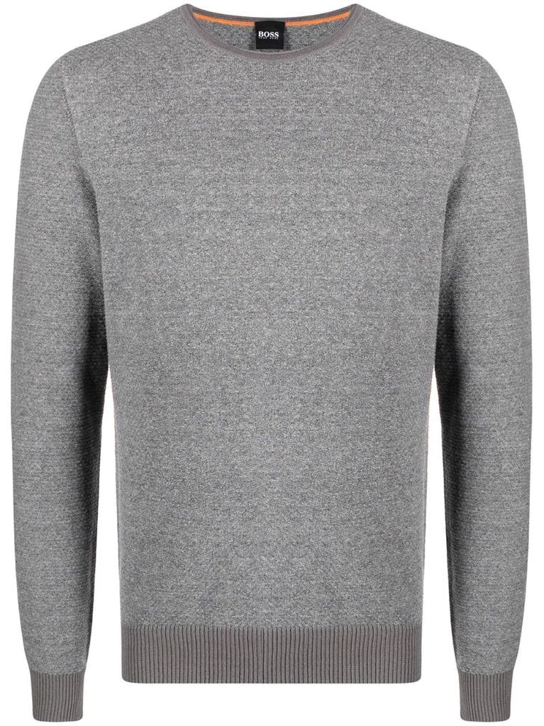 round neck cotton jumper