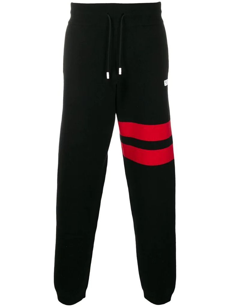 contrast band track pants